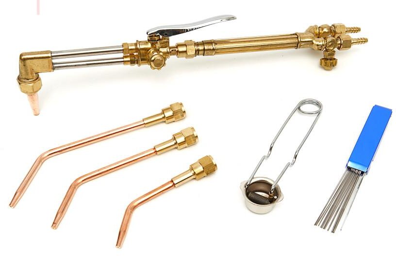 HBM 10-delers profesjonell sveisebrenner og skjærebrennersett