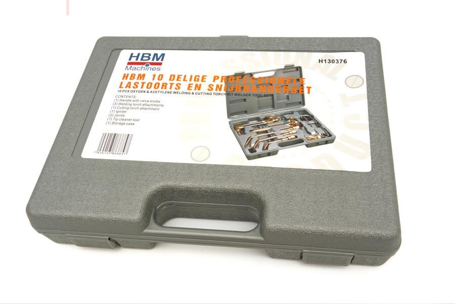 HBM 10-delers profesjonell sveisebrenner og skjærebrennersett