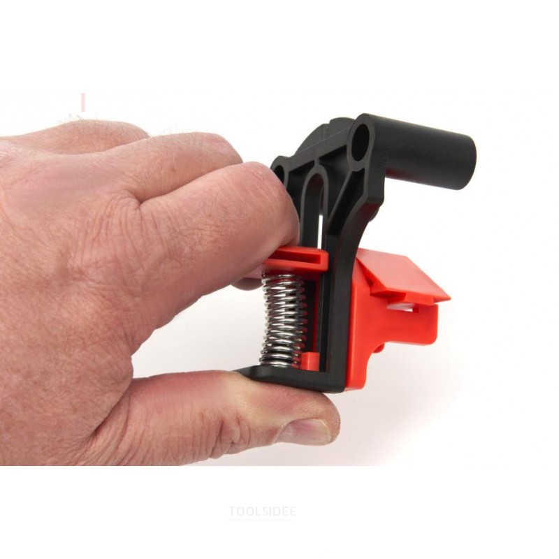 HBM 4 Piece Corner Clamp Set, Glue Clamp Set With 3 Sets of 60, 90 and 120 Degree Jigs HBM 4 Piece Corner Clamp Set, Glue Clamp Set With 3 Sets of 60, 90 and 120 Degree Jigs