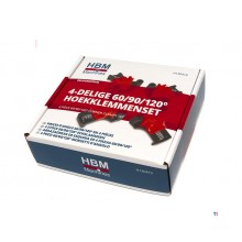 HBM 4 Delige Hoekklemmenset, Lijmklemmenset Met 3 sets Mallen van 60, 90 en 120 Graden