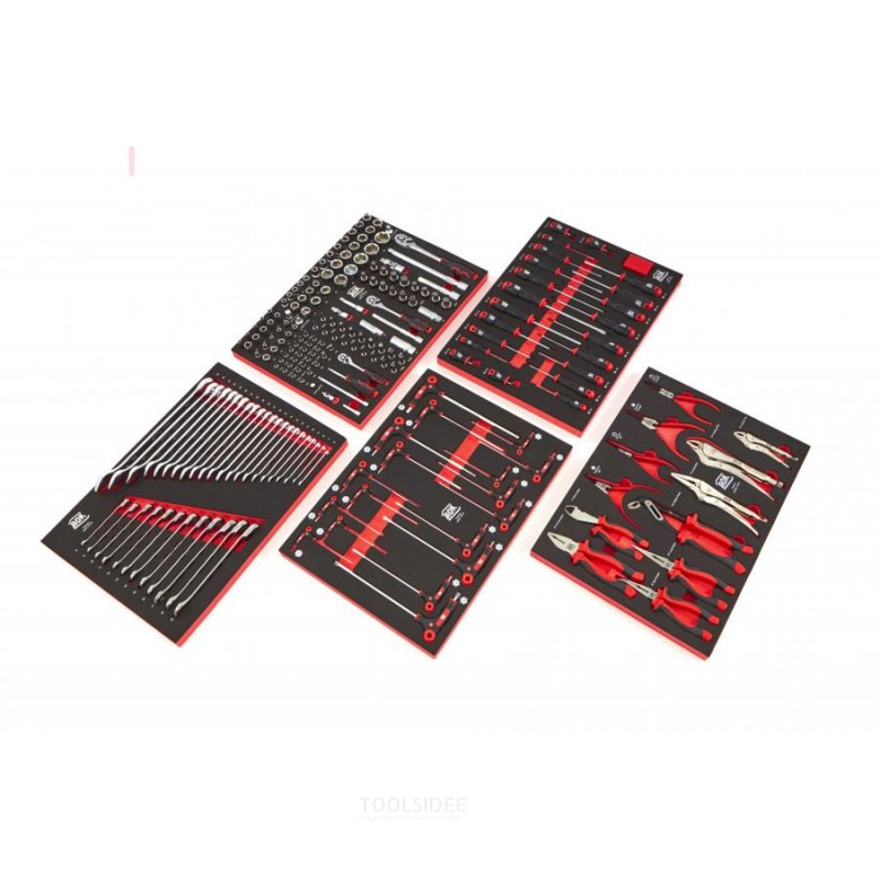 AOK Professional 249 Piece Filled Tool Trolley