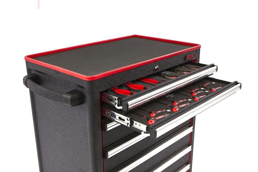 AOK Professional 249-teiliger Werkzeugwagen mit Füllung