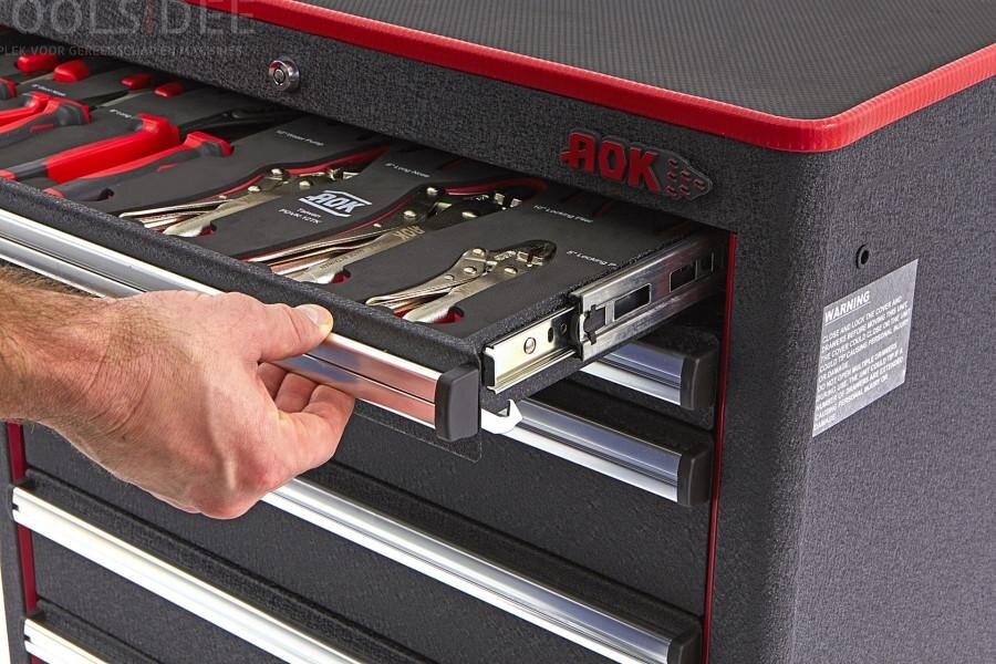 AOK Professional 249-teiliger Werkzeugwagen mit Füllung