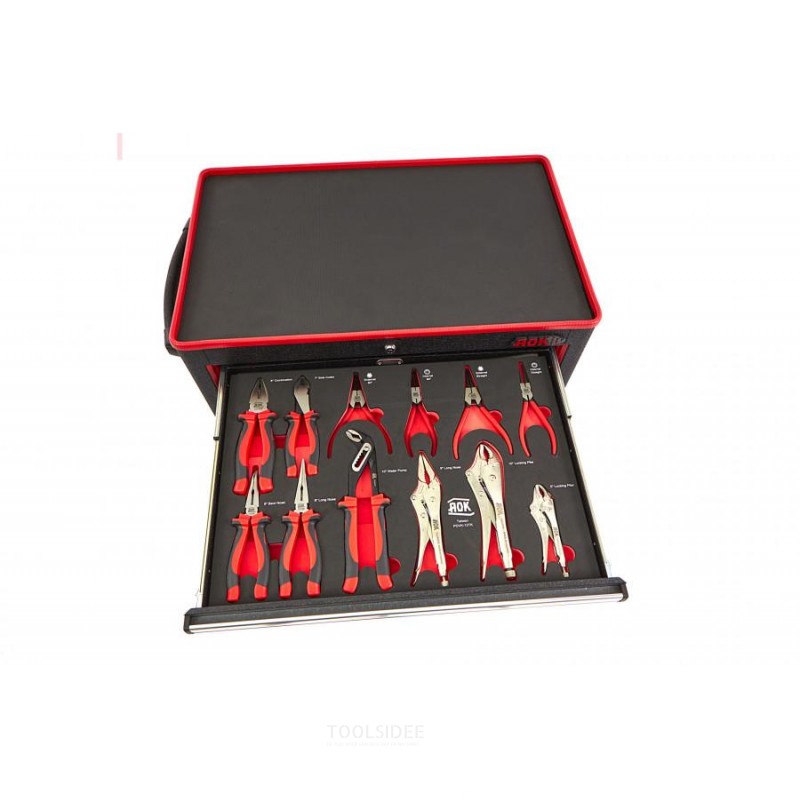 AOK Professional 249 Piece Filled Tool Trolley