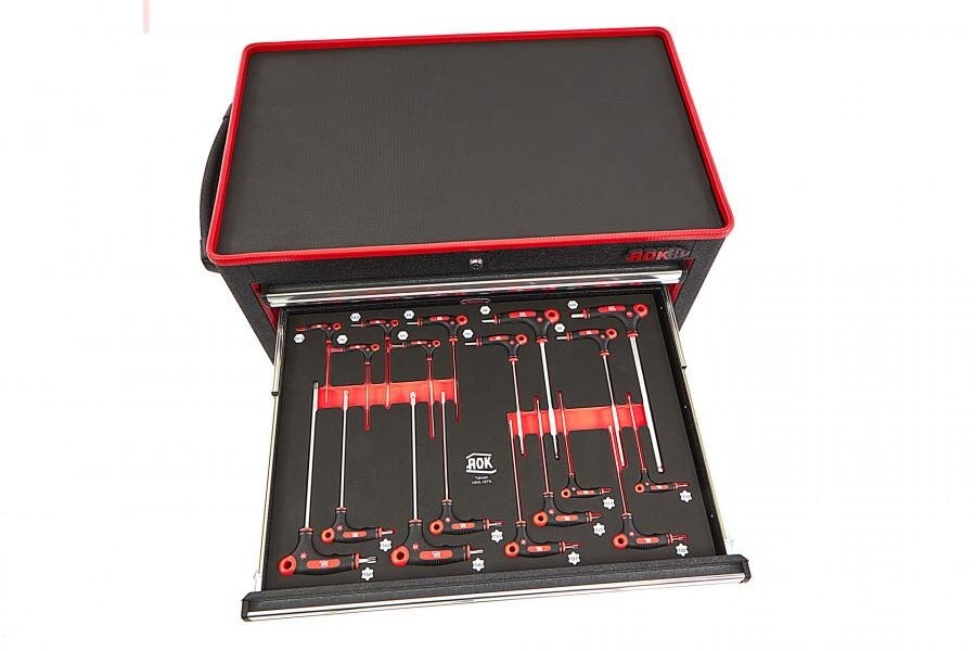 AOK Professional 249-teiliger Werkzeugwagen mit Füllung