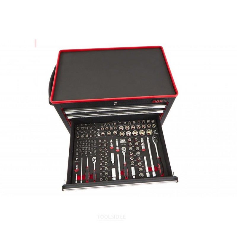 AOK Professional 249 Piece Filled Tool Trolley