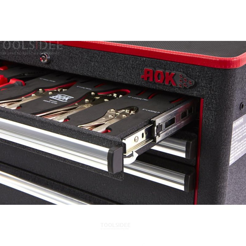 AOK Professional 249 Piece Filled Tool Trolley