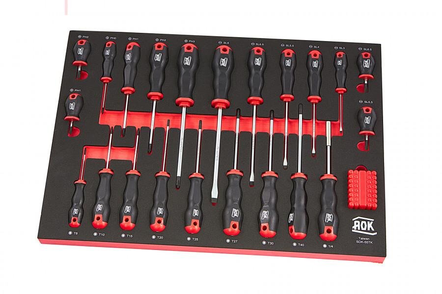 AOK Professional 249-teiliger Werkzeugwagen mit Füllung