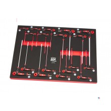 AOK Professional 249-teiliger Werkzeugwagen mit Füllung