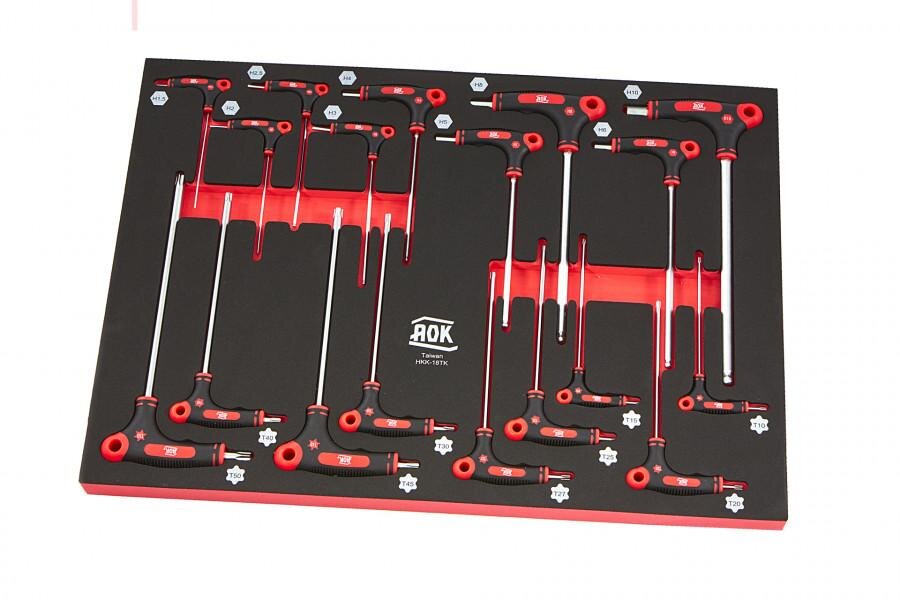 AOK Professional 249-teiliger Werkzeugwagen mit Füllung