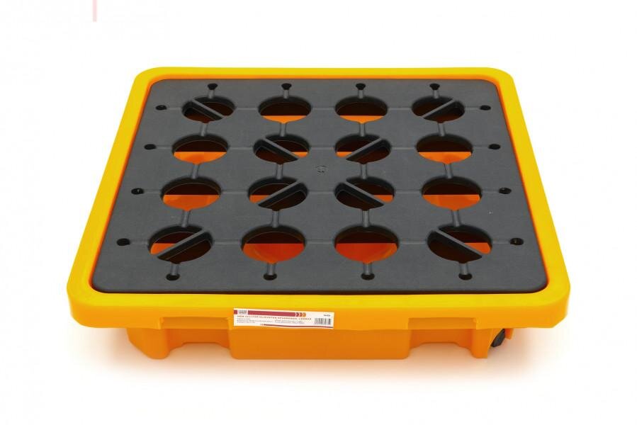 Bac de rétention et bac de récupération pour fût d'huile HBM de 42 litres