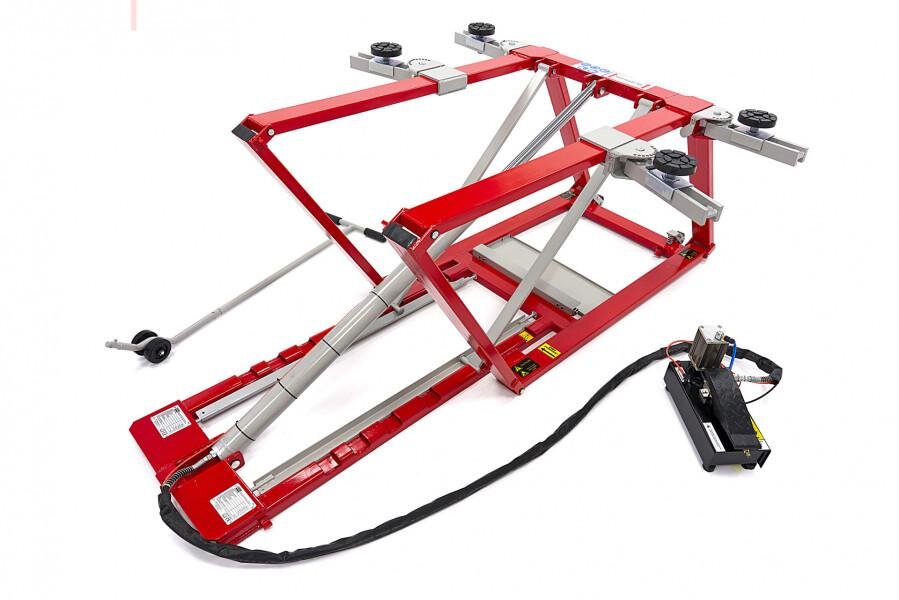 HBM 2500 kg. Rengøringsbro, Bilbro, Dækbro, Justerbar, Ekstra lav