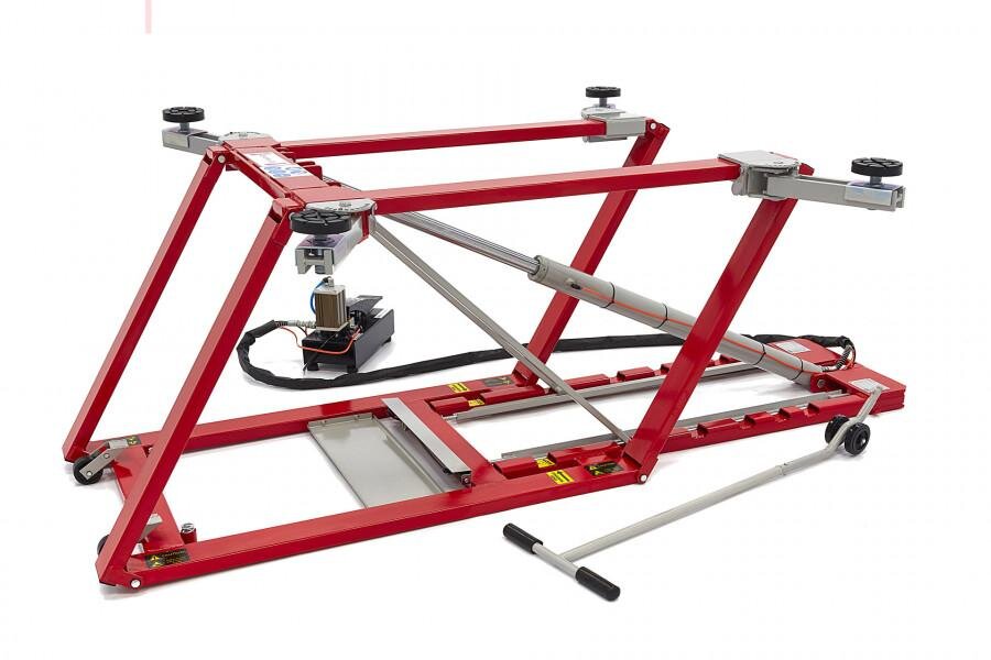 HBM 2500 kg. Rengøringsbro, Bilbro, Dækbro, Justerbar, Ekstra lav