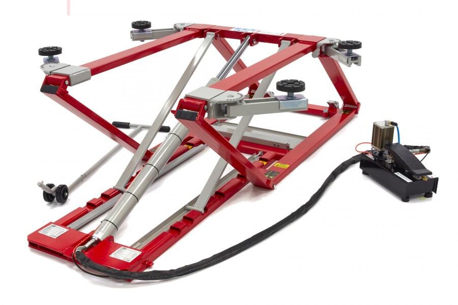 HBM 2500 kg. Rengøringsbro, Bilbro, Dækbro, Justerbar, Ekstra lav