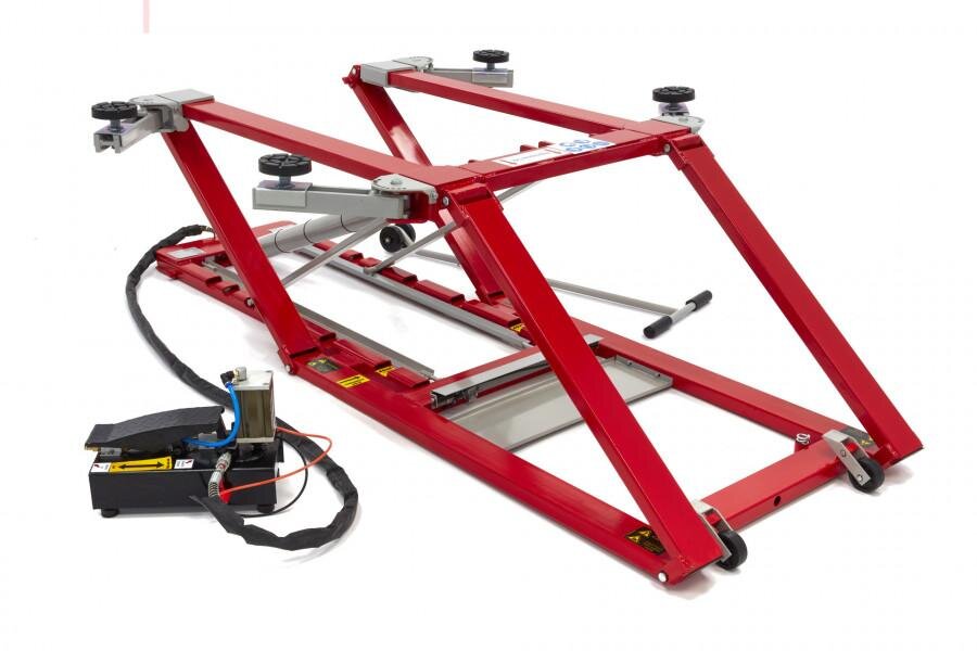 HBM 2500 kg. Rengøringsbro, Bilbro, Dækbro, Justerbar, Ekstra lav