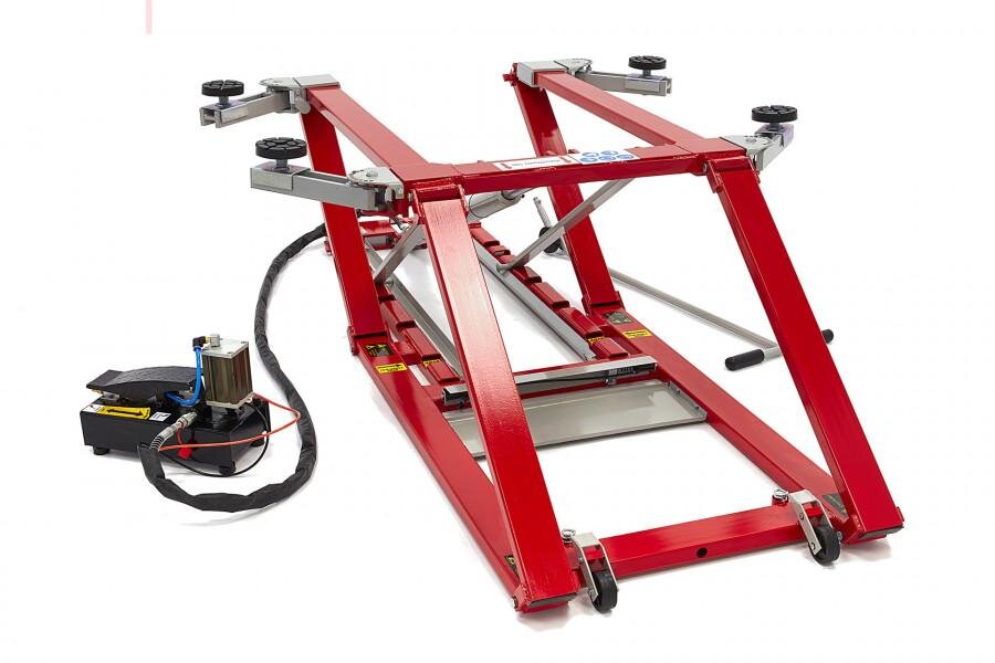 HBM 2500 kg. Rengøringsbro, Bilbro, Dækbro, Justerbar, Ekstra lav