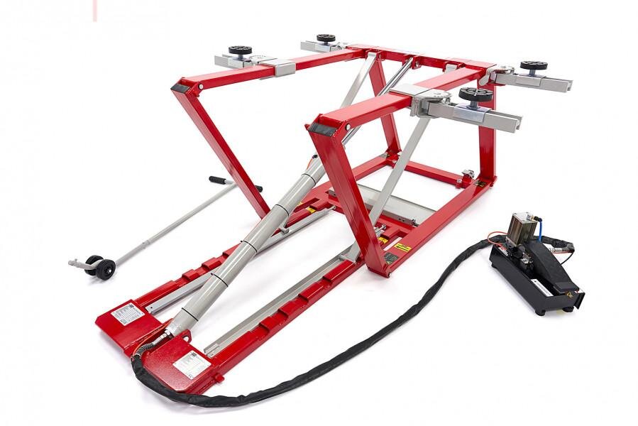 HBM 2500 kg. Rengøringsbro, Bilbro, Dækbro, Justerbar, Ekstra lav