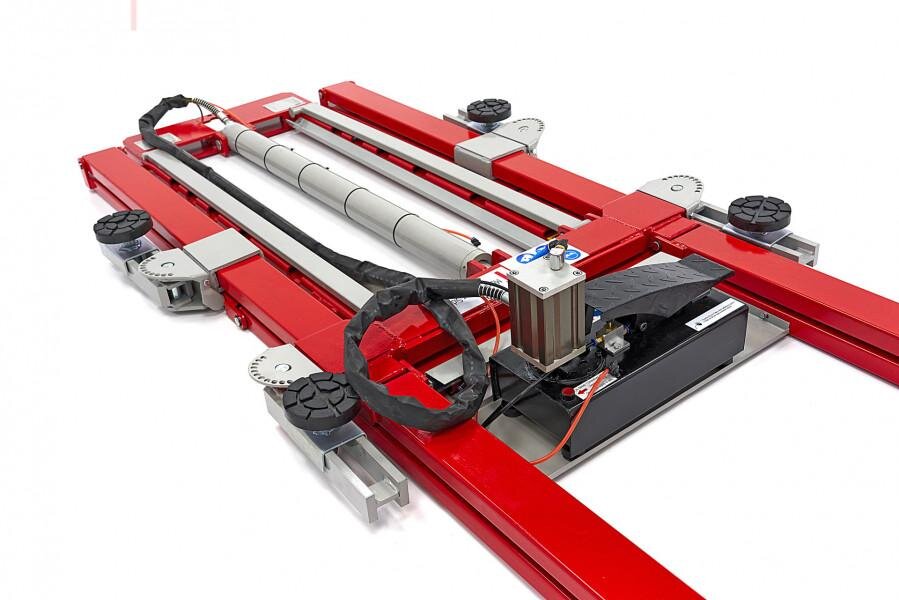 HBM 2500 kg. Rengøringsbro, Bilbro, Dækbro, Justerbar, Ekstra lav