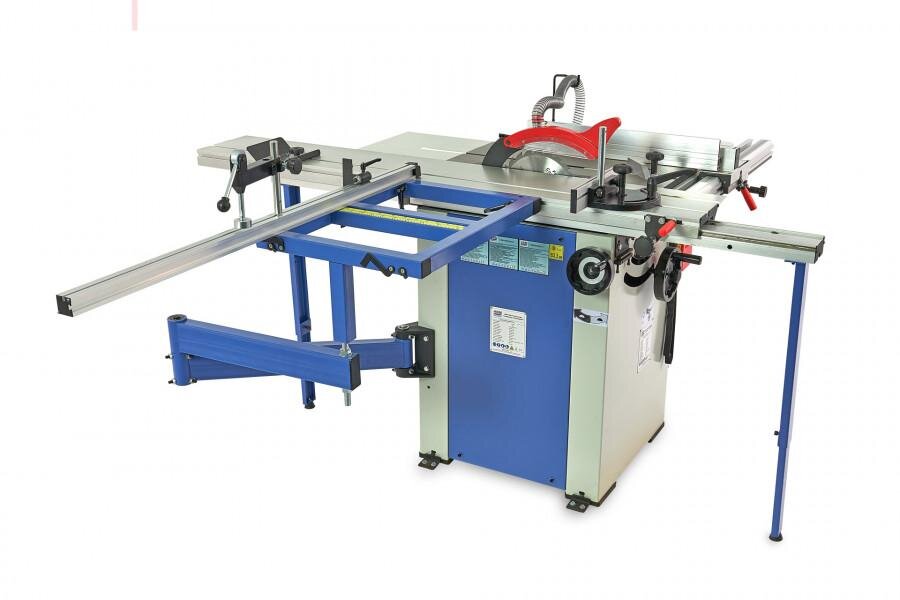 HBM 1600 Professional Plattensäge, Kreissägetisch mit Rollentisch