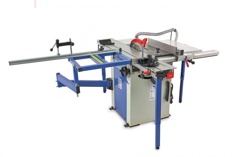 HBM 1600 Professional Plattensäge, Kreissägetisch mit Rollentisch