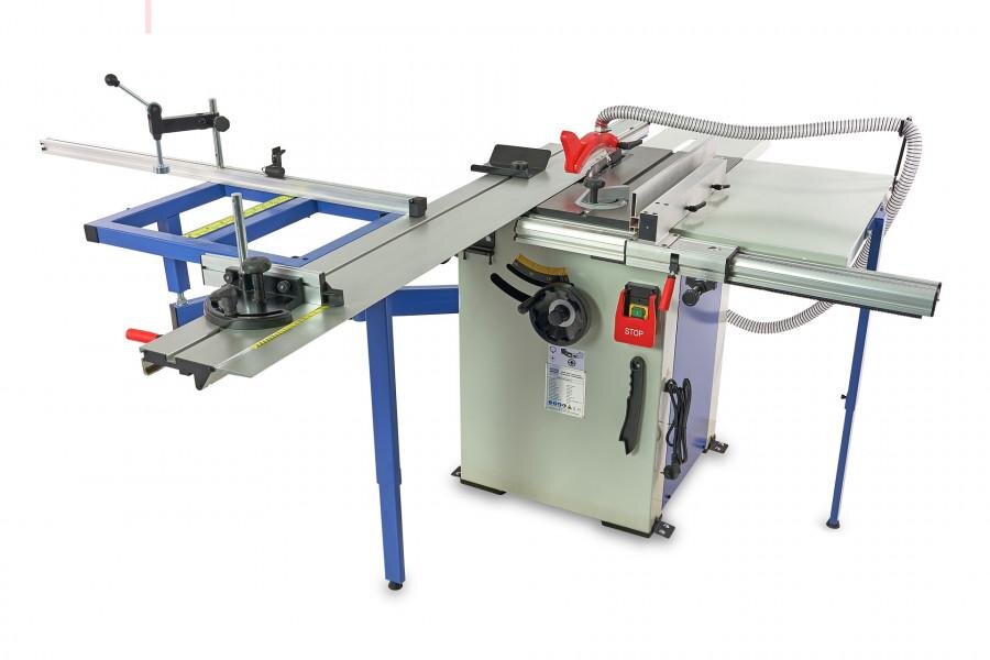 HBM 1600 Professional Plattensäge, Kreissägetisch mit Rollentisch