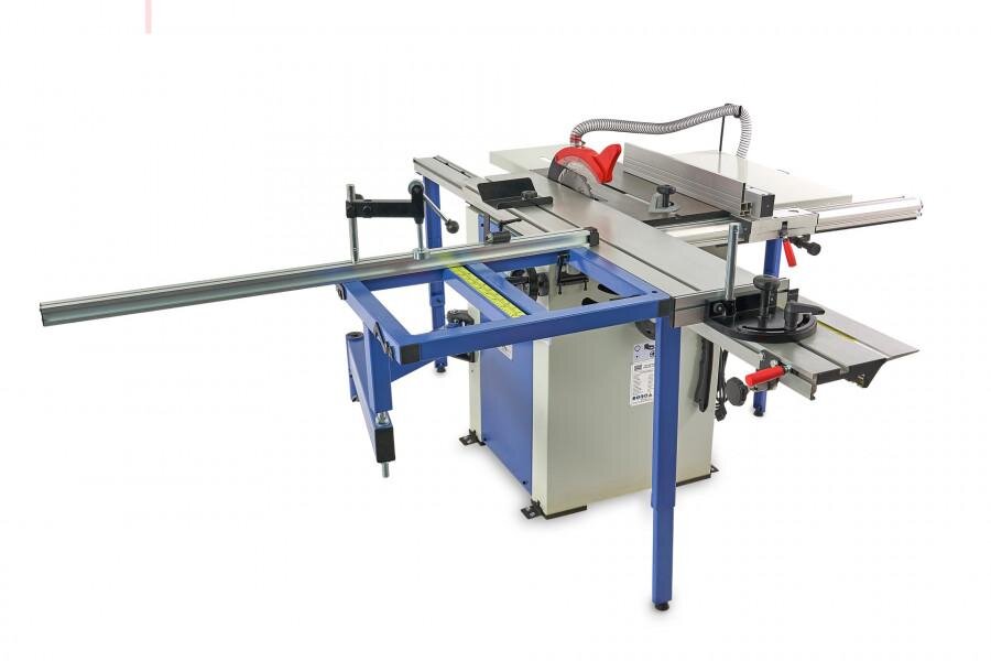 HBM 1600 Professional Plattensäge, Kreissägetisch mit Rollentisch