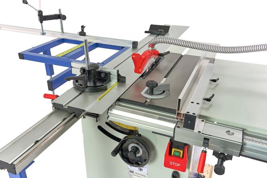 HBM 1600 Professional Plattensäge, Kreissägetisch mit Rollentisch