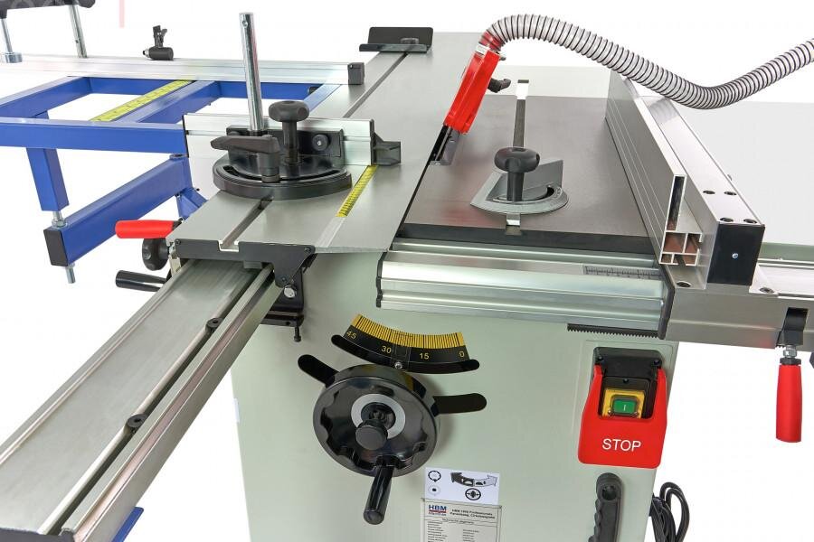 HBM 1600 Professional Plattensäge, Kreissägetisch mit Rollentisch