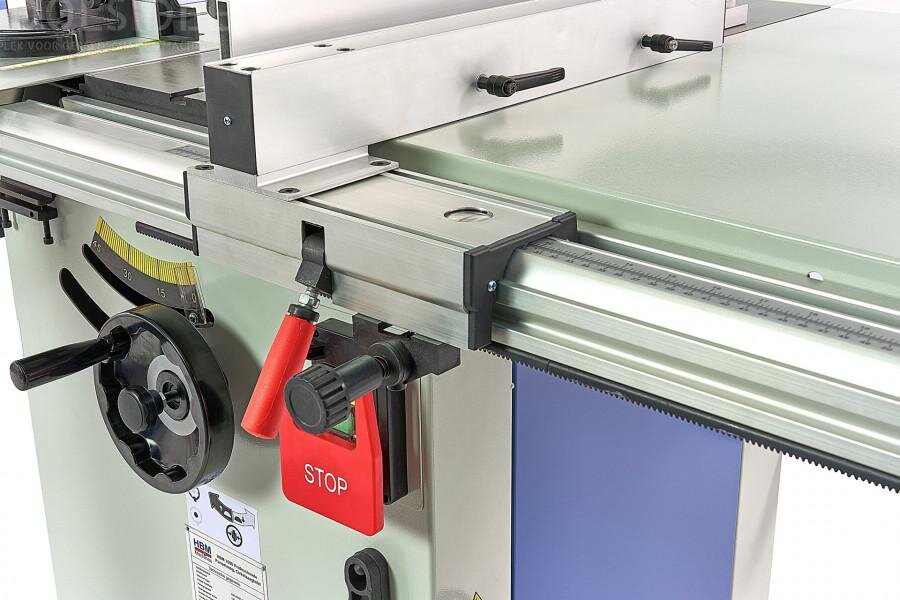 HBM 1600 Professional Plattensäge, Kreissägetisch mit Rollentisch