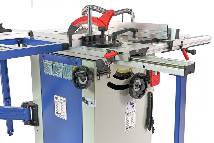 HBM 1600 Professional Plattensäge, Kreissägetisch mit Rollentisch