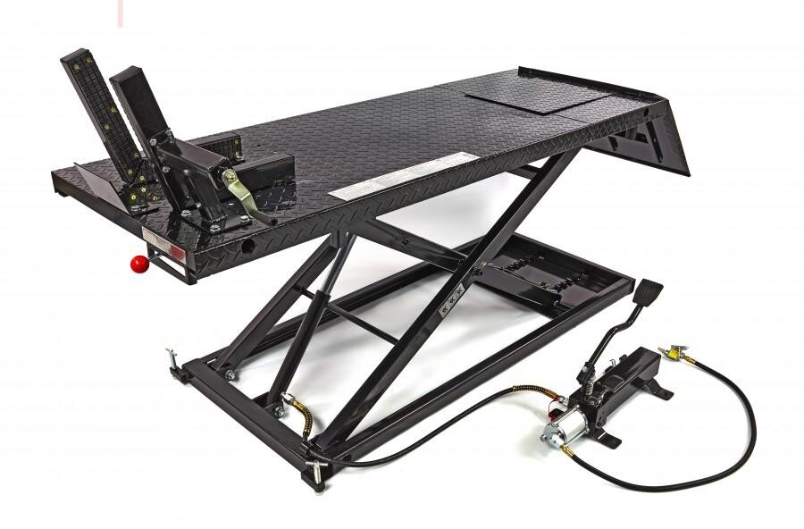 HBM 500 Motorcycle Lift Table - Black