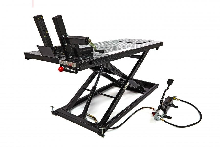 HBM 500 Motorcycle Lift Table - Black