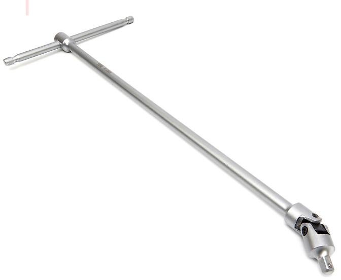 HBM Ekstra Lang T-nøkkel Med Kardanledd 400 mm. Med 1/4” opptak