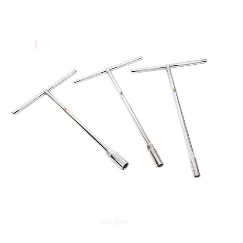 HBM ekstrapitkä T-nøkkelset 3-delt 310 x 8, 10, 12 mm