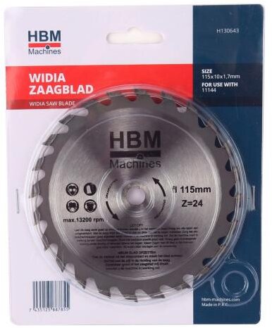 HBM 115 x 10 x 1,7 mm. Widia savklinge