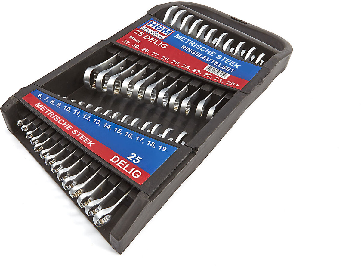 HBM 25-teiliges metrisches Schraubenschlüsselset
