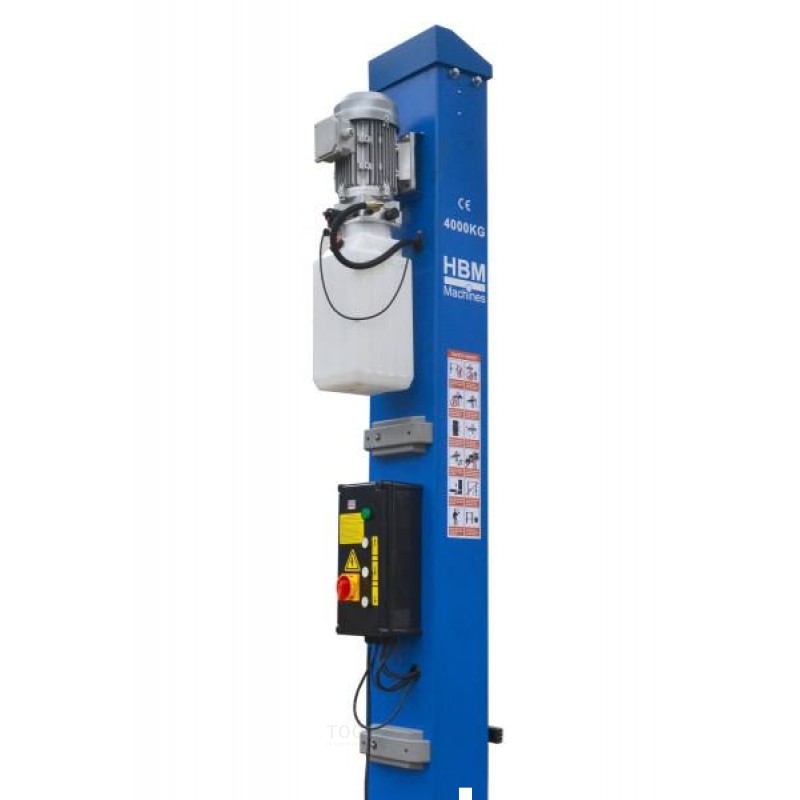 HBM Professional 2-søjlet hydraulisk lift 4 ton med elektronisk udløser HBM Professional 2-søjlet hydraulisk lift 4 ton med elektronisk udløser