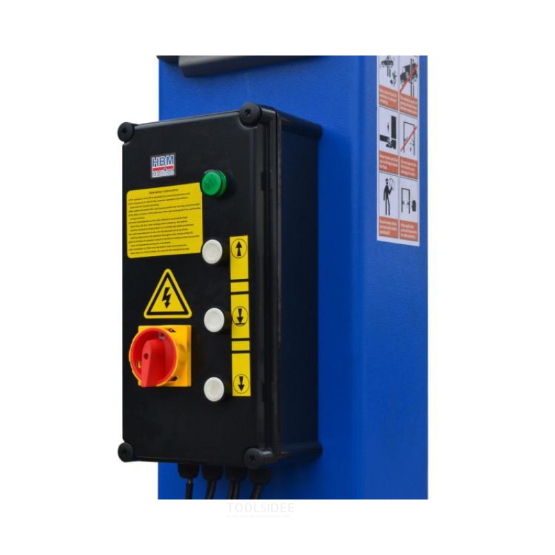 HBM Professional 2-søjlet hydraulisk lift 4 ton med elektronisk udløser HBM Professional 2-søjlet hydraulisk lift 4 ton med elektronisk udløser