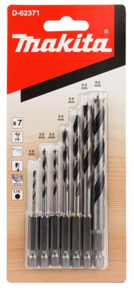 Makita træboresæt 7-delt D-62371