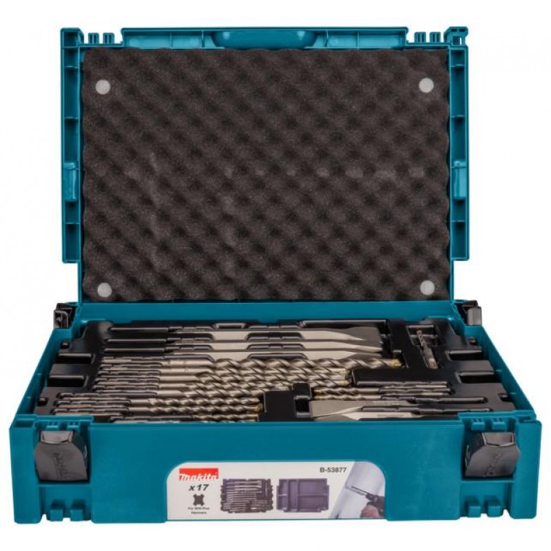 Makita bore-/mejselsæt 17-delt B-53877 Makita bore-/mejselsæt 17-delt B-53877
