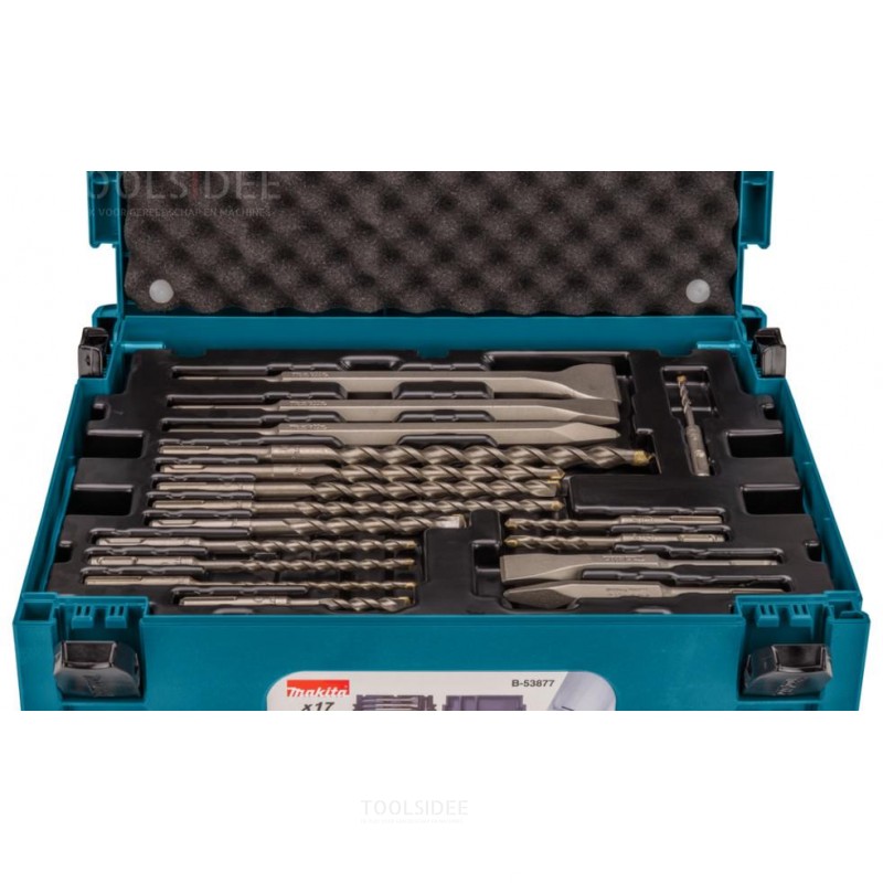 Makita bore-/mejselsæt 17-delt B-53877 Makita bore-/mejselsæt 17-delt B-53877