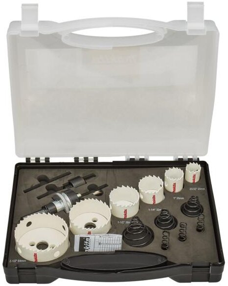 Makita hulsavsæt 15-delt metal B-38679