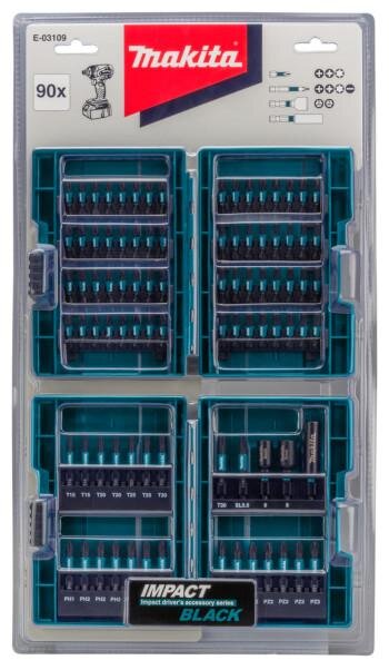 Makita Impact Black Impact Driver Bit Sæt 90-delt E-03109