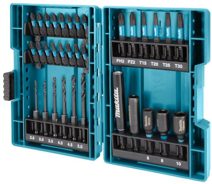 Makita bore-/slagboresæt 33-delt B-66896 Makita bore-/slagboresæt 33-delt B-66896