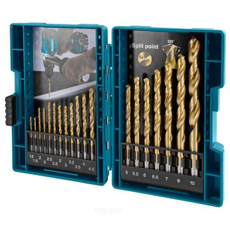 Makita metalboresæt 19-delt D-67527