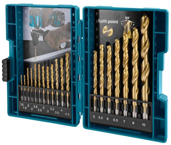 Makita metalboresæt 19-delt D-67527