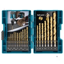Makita metalboresæt 19-delt D-67527