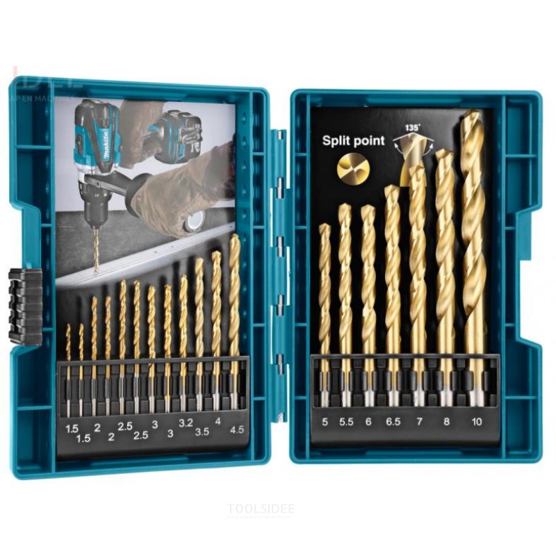 Makita metalboresæt 19-delt D-67527