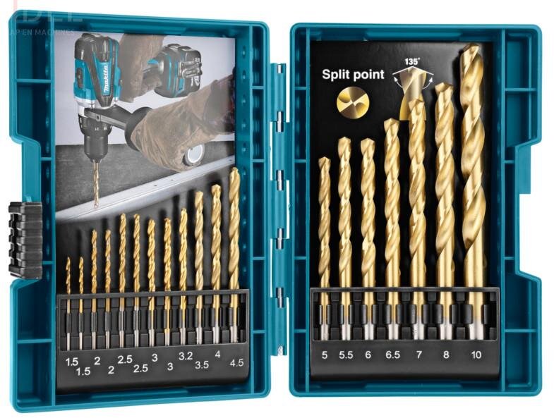 Makita metalboresæt 19-delt D-67527