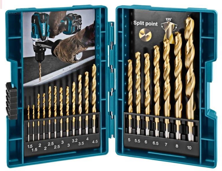 Makita metalboresæt 19-delt D-67527